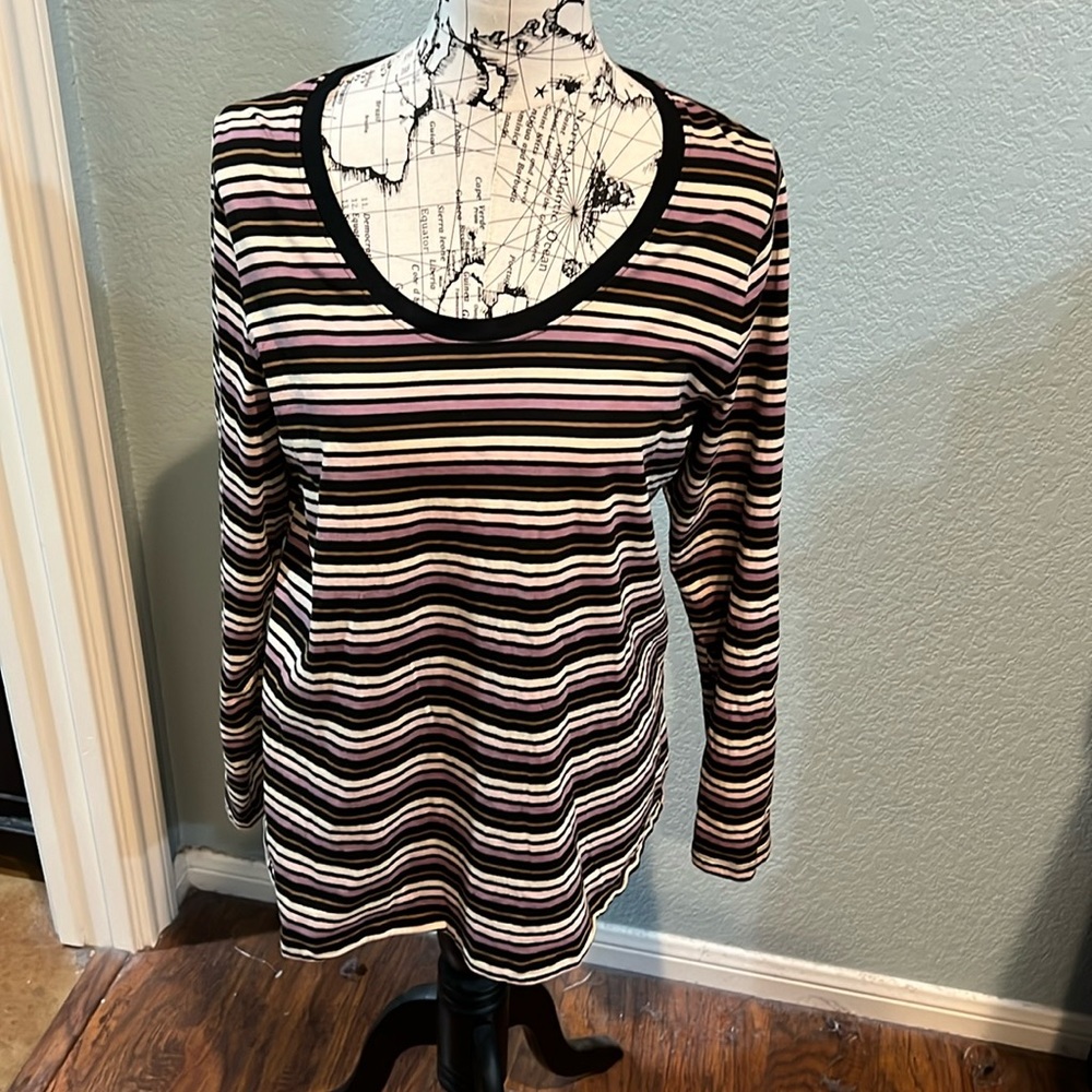 Striped long sleeve shirt